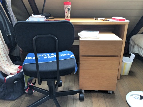 無印良品の学習デスクセット