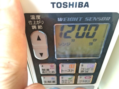 電子レンジで１２分