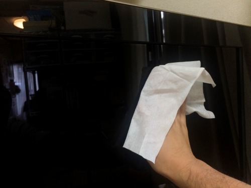 激落ちシートは拭き後の筋ができなくてよい