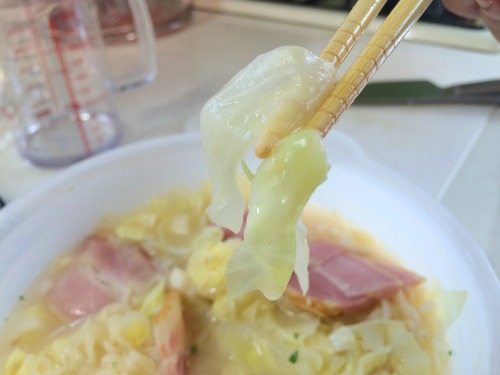 キャベツもしっかり煮えてる