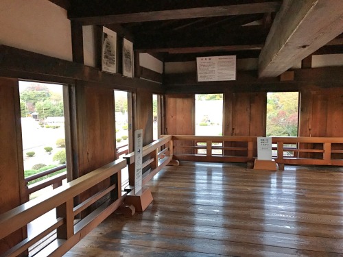 松本城の回廊がある部屋