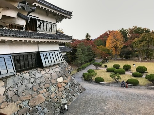 松本城の良いところは、周りに近代的な建物が目に入らないところ