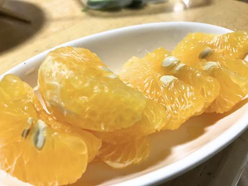 長崎県松浦市のふるさと納税『旬のお野菜＋産みたて濃厚玉子』はっさくを食べてみたらおいしかった