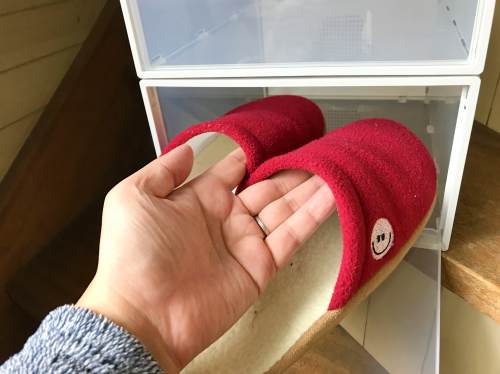 スリッパも入る靴収納ケース