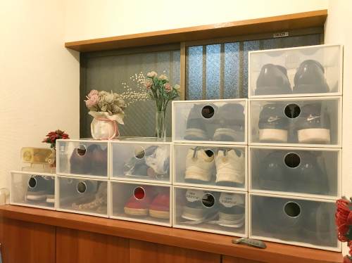 結果的に靴箱の上を素敵な収納にしてみた